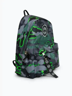 Clearance Green Glow Camo Backpack School Bags|Backpacks