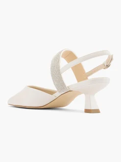 Outlet Jewelled Strap Slingback Kitten Heel Women Heels·Kitten Heels|Heels·Slingback Heels