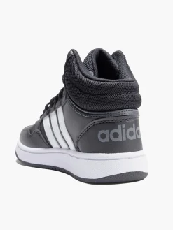 Best Junior Black/ White Hoops Mid 3.0 Trainers Kids Boys School Shoes·Boys Junior School Shoes|Girls School Shoes·Girls Adidas School Shoes