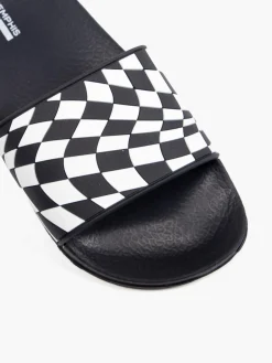 Clearance Junior Boys Checkered Slides Kids All Boys·Kids|Boys Shoes·Beach Shoes & Slides