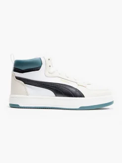 Online Junior Boys White/Green Caven 2.0 Mid PS Trainers Kids All Boys·Kids|Boys Shoes·Trainers