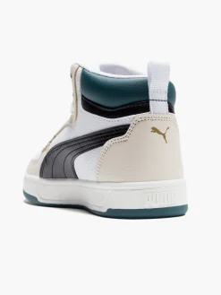 Online Junior Boys White/Green Caven 2.0 Mid PS Trainers Kids All Boys·Kids|Boys Shoes·Trainers