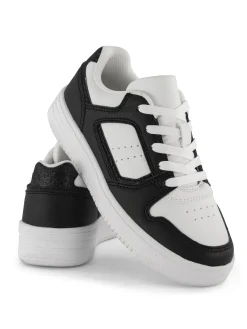 Best Junior Girl Black & White Trainer All Girls·Teens|Girls Shoes·Trainers