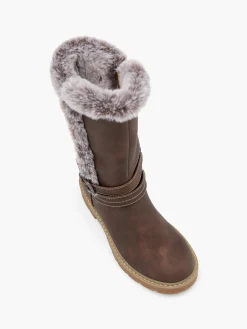 Outlet Junior Girl Fur Trim Warm Lined Long Boot Kids All Girls·Kids|Girls Shoes·Warm Lined Boots
