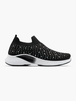 Discount Junior Girl Gem Detail Slip On Trainer Kids All Girls·Kids|Girls Shoes·Trainers