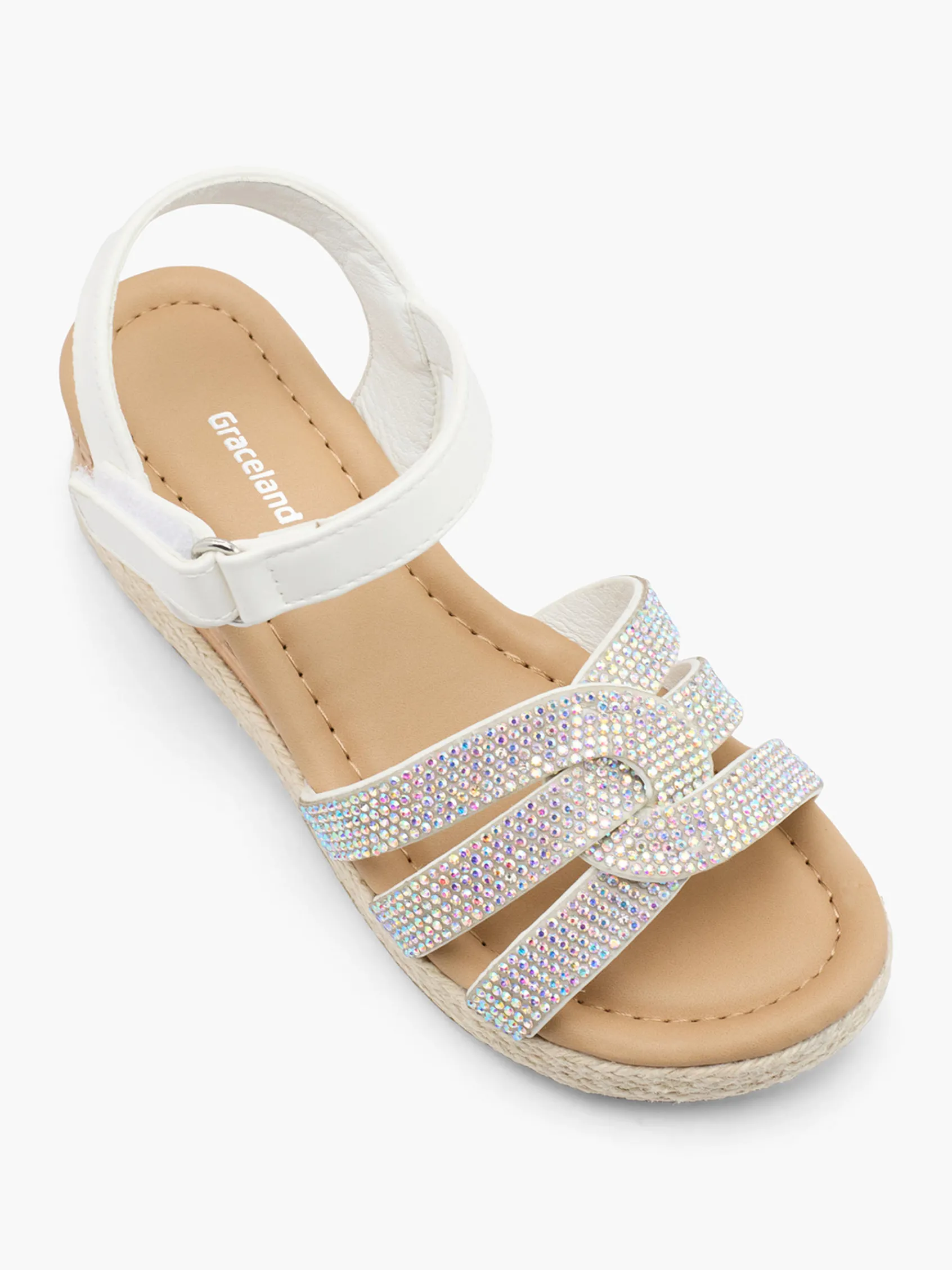 New Junior Girl Glitter Wedge Sandal Kids All Girls·Kids|Girls Shoes·Sandals