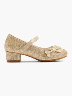 New Junior Girl Heeled Bow Party Shoe Kids All Girls·Kids|Girls Shoes·Party Shoes