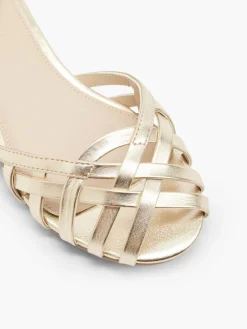 New Junior Girl Woven Peep Toe Shoe Kids All Girls·Kids|Girls Shoes·Party Shoes
