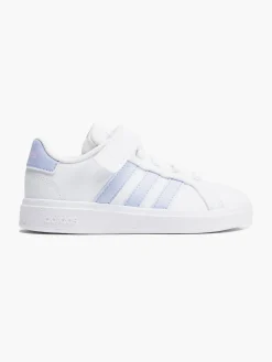 Clearance Junior Girls White/ Dawn Grand Court 2.0 EL K Trainers Kids All Girls·Kids|Girls Shoes·Trainers