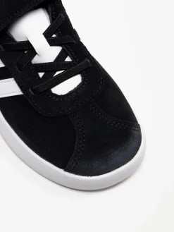 Junior VL Court 3.0 Black/White Trainers Kids Boys School Shoes·Boys Junior School Shoes|Girls School Shoes·Girls Adidas School Shoes