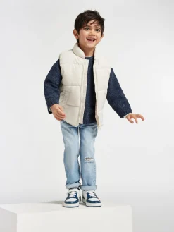 New Junior /Blue Velcro Court Trainers Kids All Boys·Kids|All Girls·Kids