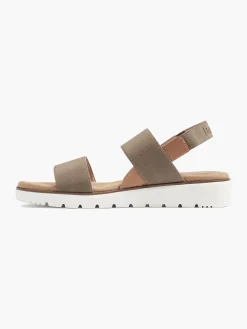 Clearance Khaki Wedge Sandals Women Sandals·Flat Sandals