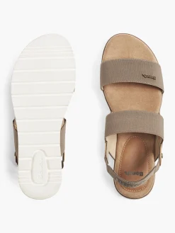 Clearance Khaki Wedge Sandals Women Sandals·Flat Sandals