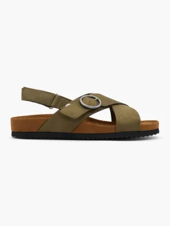 Discount Cross-Strapped Buckle Detail Flat Sandal Women Sandals·Flat Sandals