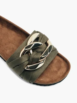 Sale Slip On Mule with Chain Detail Women Sandals·Mules