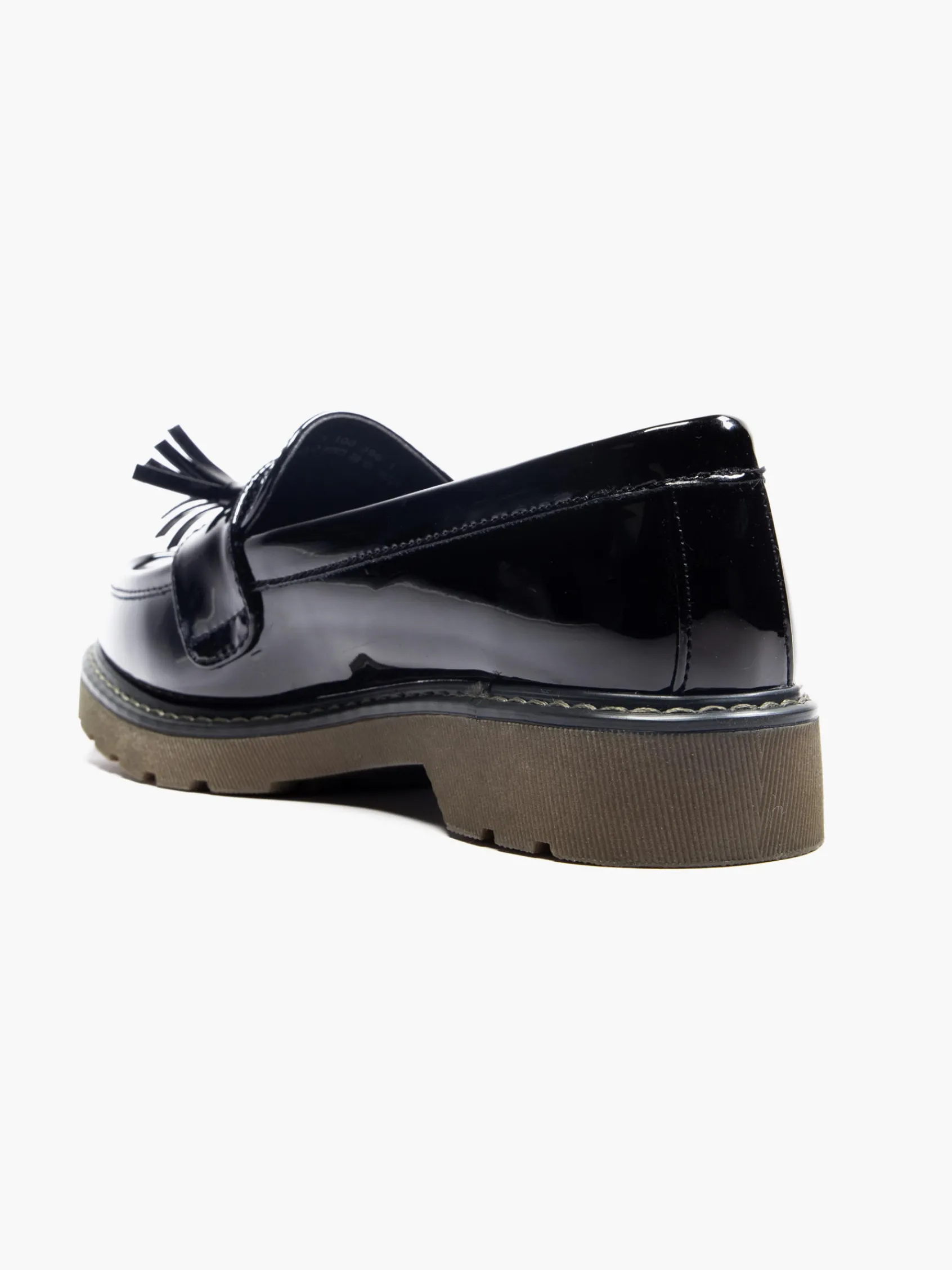 Discount Ladies Chunky Patent Tassel Loafers Women Girls School Shoes·Girls Teen School Shoes|All Girls·Teens