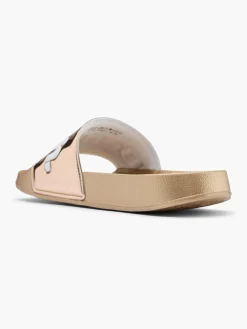 Hot Ladies Bronze Slides Women Sandals·Slides|Beach·Beach Shoes & Slides