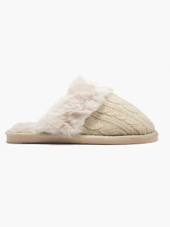 Ladies Cable Knit Slippers Women Slippers