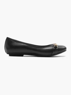 New Ladies Chain Detail Ballerinas Women Girls School Shoes·Girls Teen School Shoes|All Girls·Teens