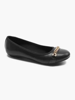New Ladies Chain Detail Ballerinas Women Girls School Shoes·Girls Teen School Shoes|All Girls·Teens