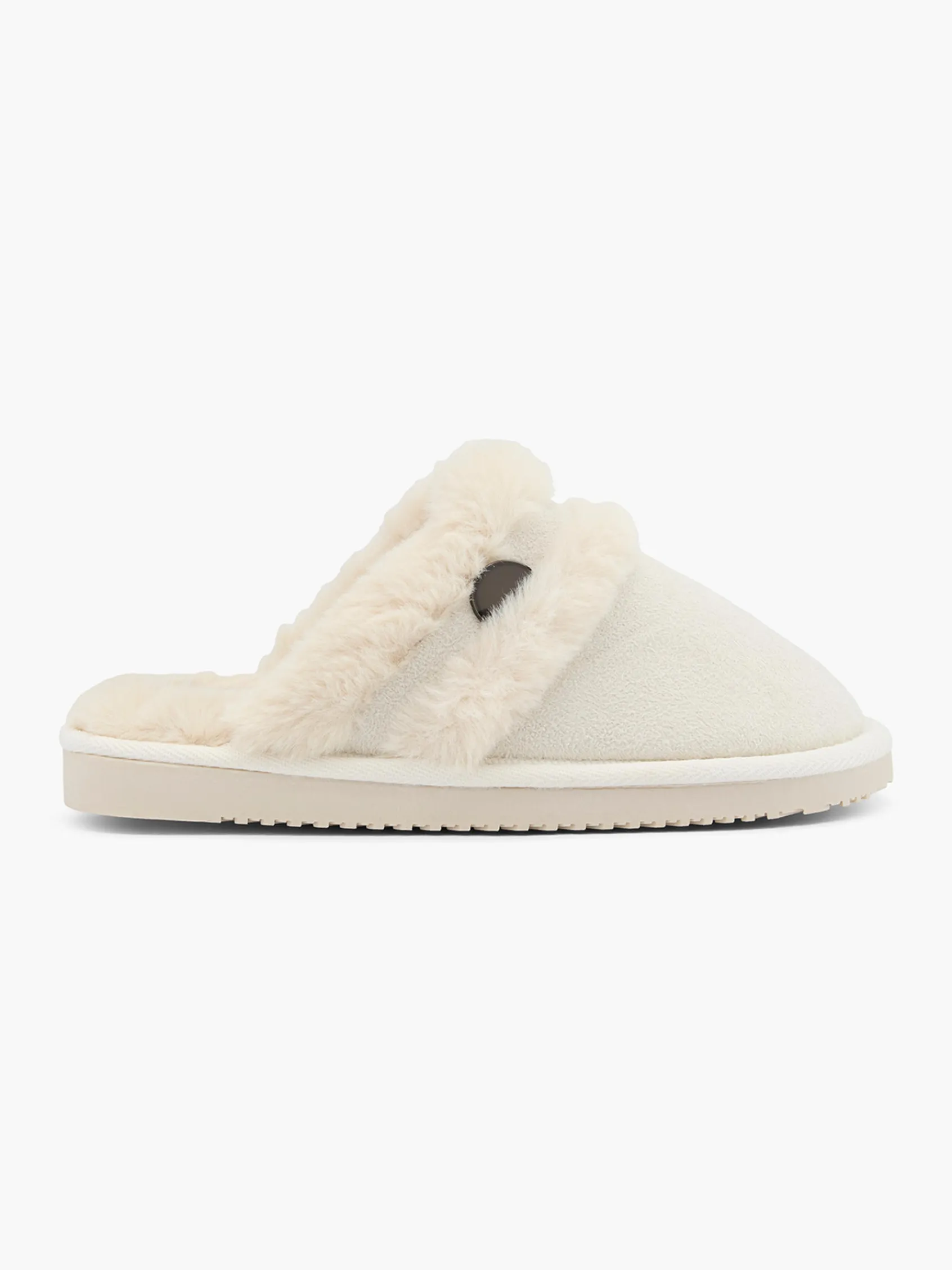 Clearance Ladies Cream Mule Slippers Women Slippers