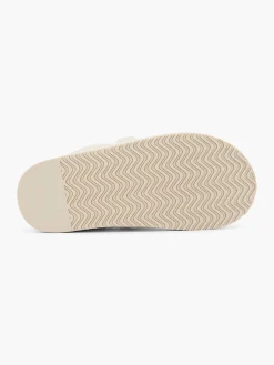 Clearance Ladies Cream Mule Slippers Women Slippers