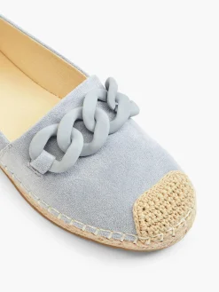 Ladies Espadrille With Chain Detail Women Loafers & Low Shoes·Espadrilles