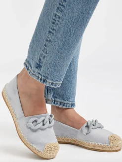 Ladies Espadrille With Chain Detail Women Loafers & Low Shoes·Espadrilles