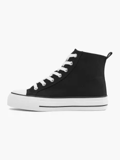 Ladies Lace-up Canvas Hi-tops Women Trainers·Canvas Trainers|Loafers & Low Shoes·Canvas