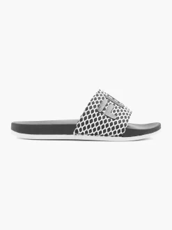 Clearance Ladies Black/ White Slides Women Sandals·Slides|Beach·Beach Shoes & Slides
