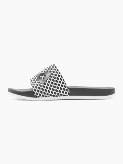 Clearance Ladies Black/ White Slides Women Sandals·Slides|Beach·Beach Shoes & Slides