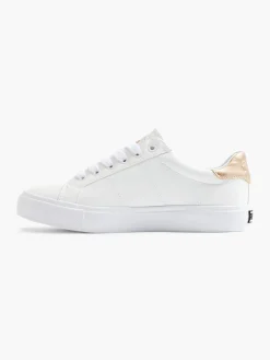 Hot Ladies / Gold Lace-up Trainers Women Trainers·Canvas Trainers|Loafers & Low Shoes·Canvas