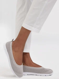 Clearance Ladies Fly Knit Sporty Ballerinas Women Loafers & Low Shoes·Slip On Shoes|Loafers & Low Shoes·Ballet Pumps