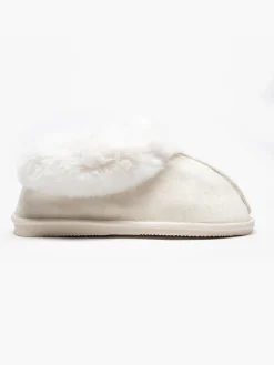 Outlet Ladies Fur Trim Slippers Women Slippers