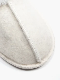 Outlet Ladies Fur Trim Slippers Women Slippers