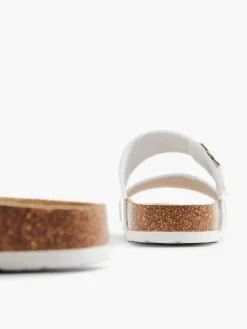 Hot Ladies Cream Footbed Women Sandals·Mules|Sandals·Flat Sandals