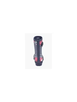 Clearance Ladies Floral Striped Wellies Women Boots·Wellies