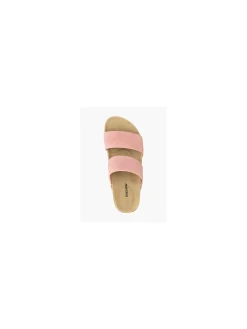 Best Ladies Twin Strap Footbed Slide Sandals Women Sandals·Flat Sandals