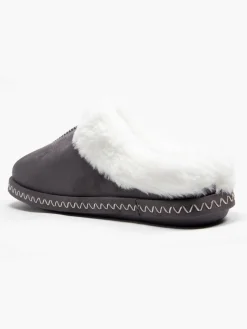 Outlet Ladies Fur Trim Slippers Women Slippers