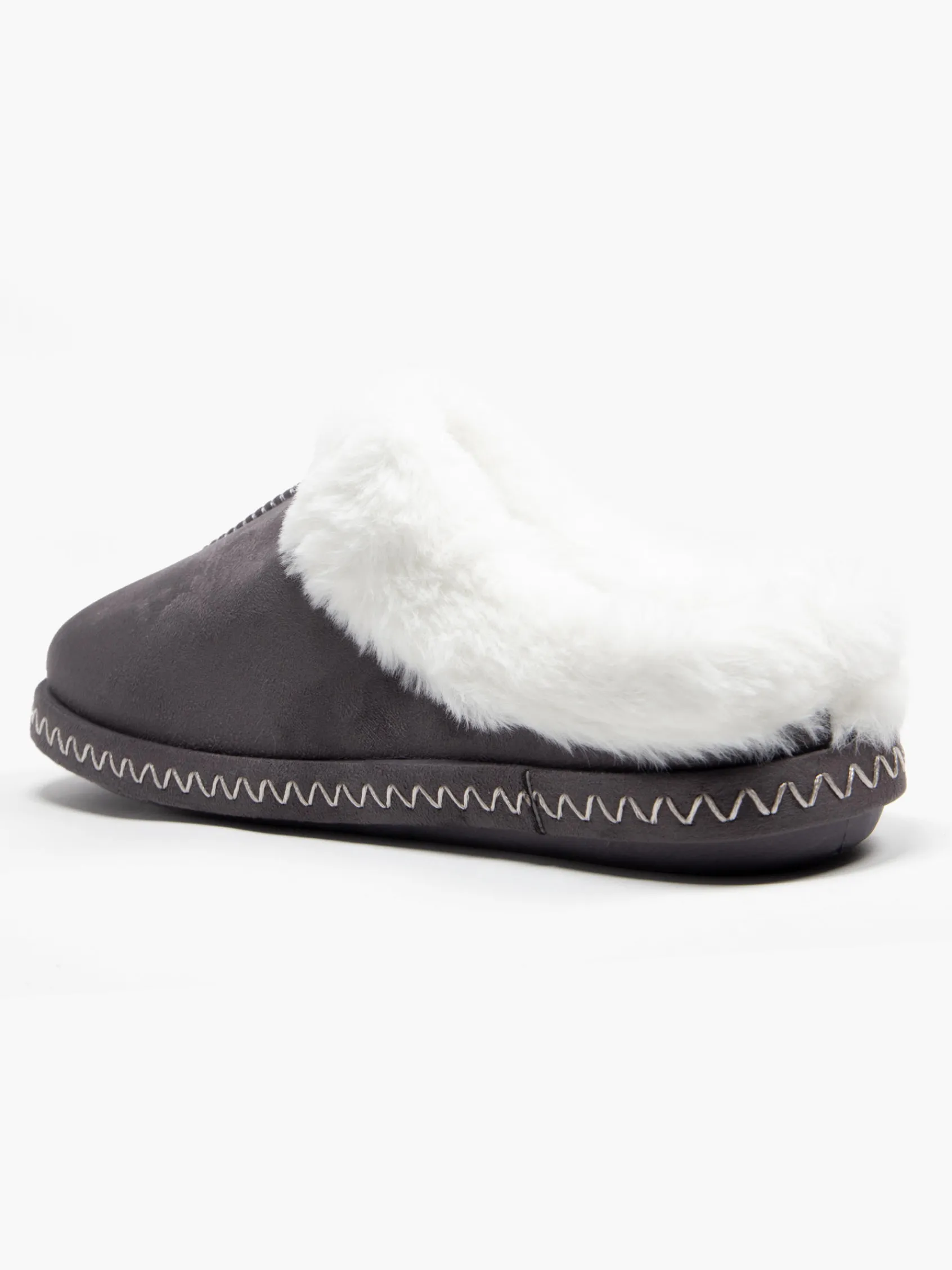 Outlet Ladies Fur Trim Slippers Women Slippers