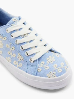 Outlet Ladies Lace Up Trainers Women Trainers·Canvas Trainers|Loafers & Low Shoes·Canvas