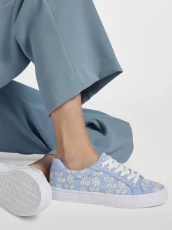 Outlet Ladies Lace Up Trainers Women Trainers·Canvas Trainers|Loafers & Low Shoes·Canvas