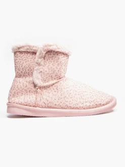 Ladies Leopard Print Slipper Boots Women Slippers