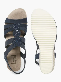 Clearance Ladies Navy Wedge Sandals Women Sandals·Comfort Sandals|Sandals·Heeled Sandals