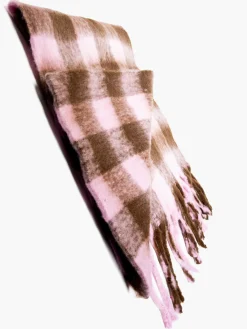 Hot Ladies Pink Check Scarves Women Other Accessories·Scarves