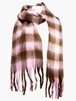 Hot Ladies Pink Check Scarves Women Other Accessories·Scarves