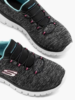 Online Ladies Grey Slip-on Trainers Women Trainers·Sports Trainers|Trainers·Skechers