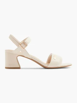 Clearance Light Block Heel Sandal with Metallic Details Women Sandals·Heeled Sandals|Heels·Block Heels