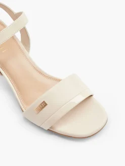 Clearance Light Block Heel Sandal with Metallic Details Women Sandals·Heeled Sandals|Heels·Block Heels