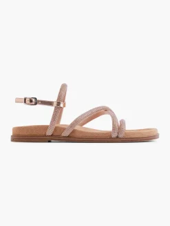 Sale Light Diamante Strapped Sandal Women Sandals·Flat Sandals
